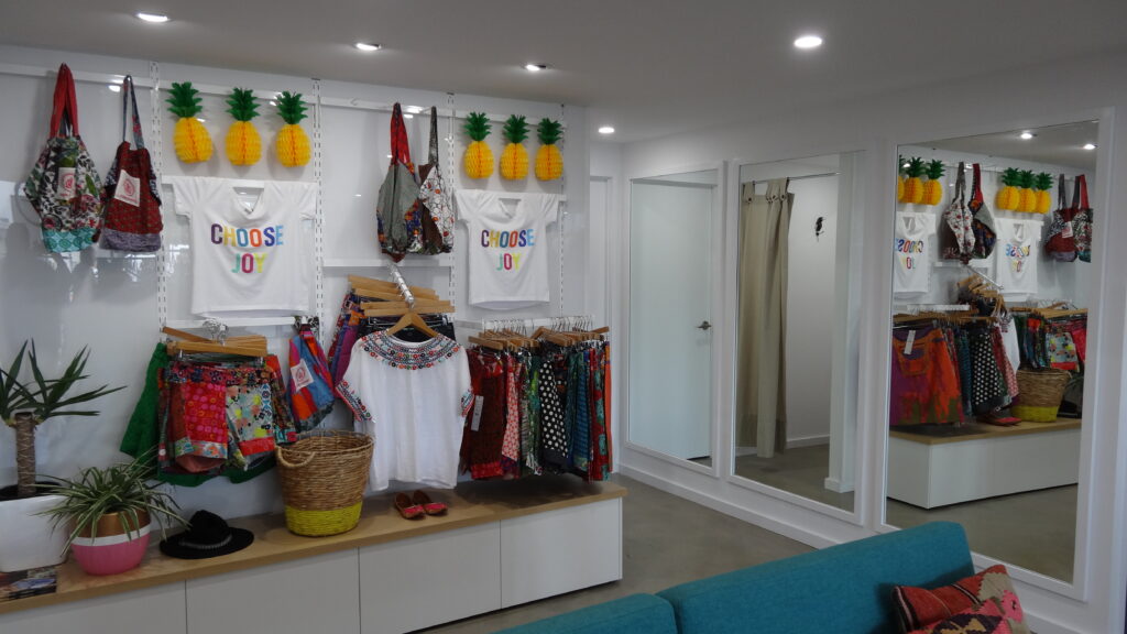 Clothing store with new fitout